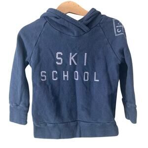 Childhoods Clothing Ski School Trademark Hoodie - Navy Blue - 2T